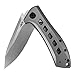 Zero Tolerance Rexford KVT Titanium Folding Knife (0801TI), 3.5-inch Powdered Stainless Steel Modified Drop-Point Blade, KVT Ball-Bearing Opening System, Todd Rexford Collaboration, 5.6 oz
