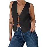 BZB Sweater Vest Women 2025 Summer Basic Tank Tops Crochet Knit Vests Sexy Sweater Sleeveless Vest Top