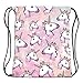 Men's Women's Print Shoulder Drawstring Bag Backpack String Bags School Rucksack Gym Handbag (animals,foods)15