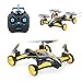 SZJJX RC Flying Car Air-Ground Quadcopter Remote Control Drones 6-Axis Gyro 2.4Ghz 6CH Land/Sky 2 Modes Helicopter Yellow