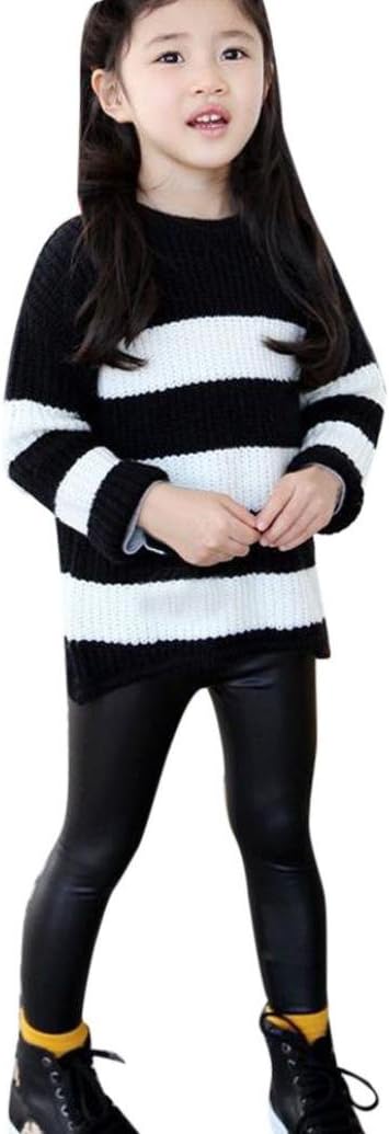 Children Trousers Leggings Kids Classic Baby Girls PU Leather Pencil Pants