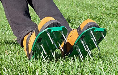 The Paragon Lawn Aerator Spike Shoes, Effectively Aerating Lawn Soil, Comes with 2 Adjustable Straps with Secure Buckles, Universal Size That Fits All, for a Greener and Healthier Garden or Yard