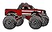 Bigfoot Monster Truck Red-white DIY Applique Embroidered Sew Iron on Patch BF-001