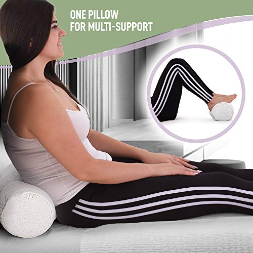 Healthex Cervical Neck Roll Pillow Cylinder Round Cushion Bolster