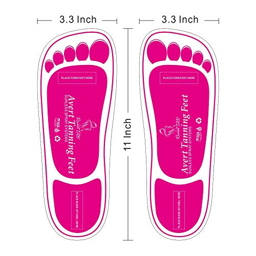 120 Pairs (240feets) (Macarons series) Pink Premium Spray Tan Feet Pads Protectors PRO Sunless Airbrush Spray Tanning Tent Foot Protection