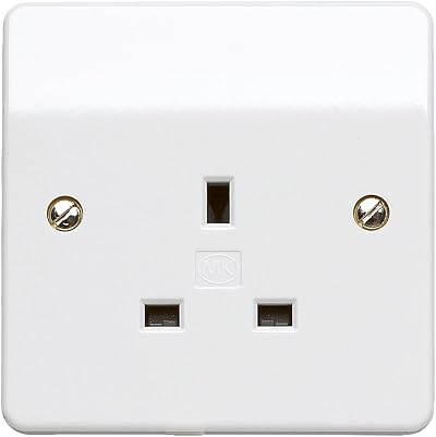 MK K780WHI 13 Amp 1-Gang Socket Standard White