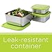 U-Konserve - Square Leak-Resistant Nesting Trio, Stainless Steel, All Nest Inside One Another for Little Storage Space, Ideal for Lunches, Picnics and Travel, Dishwasher Safe (Set of 3)