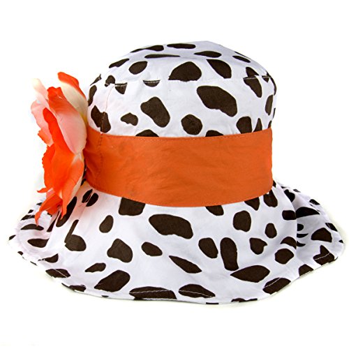 orange floppy sun hat