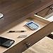 Sauder County Line Writing Desk in Rum Walnut