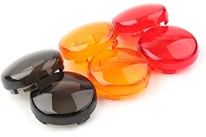 Cnsodo15 Motorcycle Turn Signal Lens Light Cover Guard, Turn Signal Light Lens Cover Smoke Accessaries For Harley Dyna For So