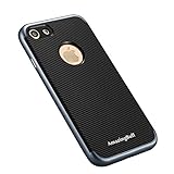 AmazingBull iPhone 7 / iPhone 8 (4.7 Inch) phone case non-slip texture surface Slim Fit Cover with Carbon Fiber Premium Bumper Style 360º Protection (Gray)