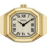 Fossil Women's Quartz Stainless Steel Two-Hand Watch Ring