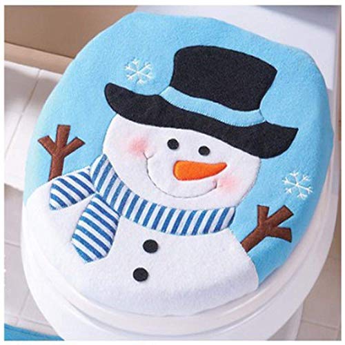 Boxwinds Christmas Snowman Toilet Seat Cover Xmas Bathroom Decoration Home Decor