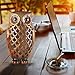 Solar Powered Owl Light Decoration- Ultra Durable Polyresin- Highest Capacity Battery- Intricate Detailing- Wireless Outdoor Accent Lighting- Best Decor Ornament for Garden/Patio/Yard (Bronze Brown)