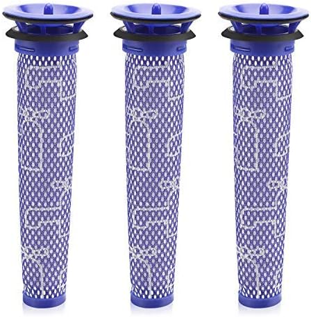 Isincer 3 Pack Filter for Dyson Washable Pre Filter Replacements Compatible with Dyson V6 V7 V8 DC58 DC59 DC61 DC62 DC74 Replaces Dyson 965661-01