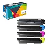 Do it Wiser Compatible Toner Cartridges Replacement for Kyocera Ecosys FS-C5250DN FS-C2126MFP FS-C2026MFP FS-C2626MFP FS-C2526MFP 4-Pack