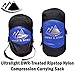 Hyke & Byke Snowmass 0°F Cold Weather Mummy Hiking & Backpacking Sleeping Bag - Duck Down 650 FP 4 Season Sleeping Bags for Adults - Ultralight with Compression Stuff Sack (Blue, Long)