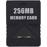 Kodrily PS2 Memory Card, High Speed Game Memory Card, 15% Speed Up Portable Memory Cards, Compatible with ABS PS2 Accessories Replacement for Saving Games and Information (256MB)