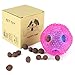 Rosmax Interactive Dog Toy, IQ Treat Ball Food Dispensing Toys For Small/Medium/Large Dogs Durable Chew, Nontoxic Rubber And Bouncy Dog Ball Shape Design Cleans Teeth, 3'' L