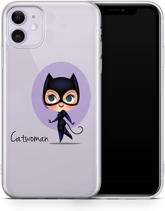 iPhone 11 Case, Aertemisi Clear TPU Soft Slim Flexible Silicone Cover Phone Case for Apple iPhone 11 (6.1'') - Catwoman