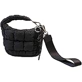 Quilted Mini Puffer Pouch wristlet wallets for women, Versatile mini purse for Essentials, Gifts, and Outdoor Activities