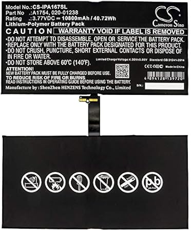 Amazon Com 10800mah Replacement Battery For Apple Ipad Pro 12 9 2nd Gen Apple Ipad Pro 12 9 2017 2nd Gen Apple A1821 Apple A1670 Apple A1671 Computers Accessories