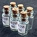 UMBRELLALABORATORY 6pcs Alice in Wonderland Party Supplies, Decoration, Fairy Drink me Potion Bottle with Cork Costume Accessory, DIY jewelry making charms