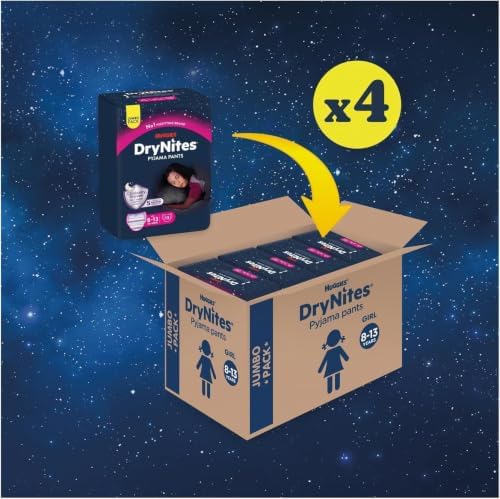 Drynites Pannolini, Taglia L (30-48 Kg), Mutandine assorbenti bambina, 8-13 anni, 52 Pz