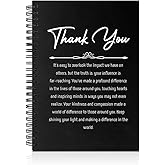 PUVOXHO Thank You 160 Pages Spiral Notebook, Funny Work Journal for Coworker Colleague, Employee Appreciation Gifts, Retirement Farewell Thank You Gifts for Boss Mentor Leader Manager
