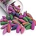 168PCs Backflow Incense Cones Sandalwood Lavender Aromatherapy Backflow Incense Sticks Natural Fragrance Bullet Tower Cone Scents for Backflow Incense Burner Holder