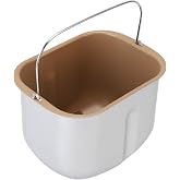 Alomejor Universal Compatibility, NonStick Coating, Efficient Mixing: Bread Pan Stainless Steel Bread Machine Baking Bucket, Fits Most Major Machines, FoodGrade Stainless Steel