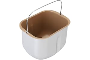 Alomejor Universal Compatibility, NonStick Coating, Efficient Mixing: Bread Pan Stainless Steel Bread Machine Baking Bucket, 