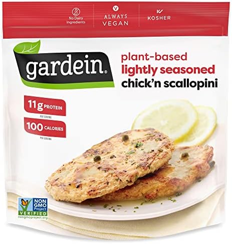 Gardein Plant-Based Chick'n Scaloppini, Vegan, Frozen, 10 oz.