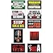 Funny Hard Hat & Helmet Stickers: 10 Decal Value Pack, Extreme Edition. Great for Construction Toolbox, Motorcycle, Mechanics Chest & More. Hilarious Gift for Pro Union Working Men & Women. USA Made
