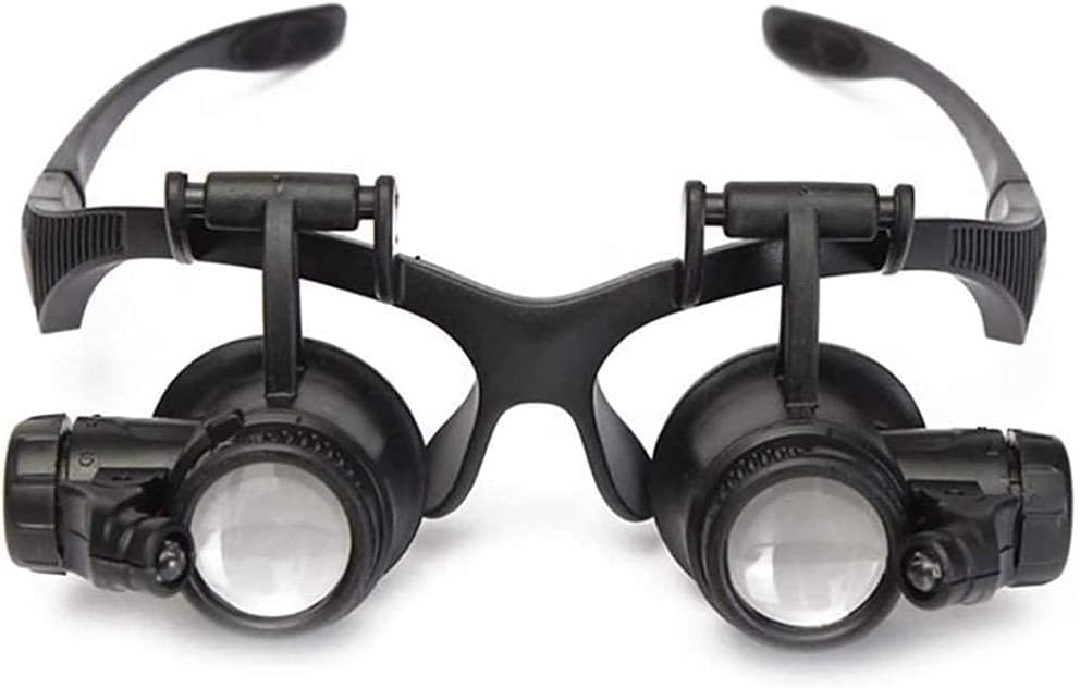 Headband Magnifier, Head MountLighted Magnifying Glasses， Headband Head