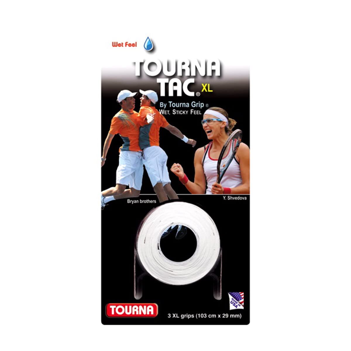 Unique Tourna Tac Grip Overgrip 3, Overgrip Tourna Tac 3er, White