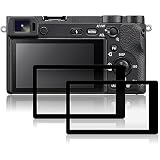Screen Protectors Compatible Sony A6500 ILCE-6500 ILCE-6500KIT, AFUNTA 2 Packs Anti-Scratch Tempered Glass Protective Films Compatible DSLR Digital Premium E-Mount APS-C Camera &alpha;6500
