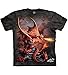 The Mountain Fire Dragon Adult T-Shirt, Grey, Medium
