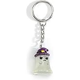 SHTALHST Ghost Keychain for Women Cute Boo Keycharm Friendly Spirit Keyring for Daily Carry Playful Gifts