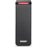 HID 20NKS-T1-000000 Signo 20 Mullion Pigtail Reader with Seos Profile, Black with Silver Trim