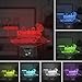 Elstey Train 3D Illusion Lamp, 7 Color Changing Touch Control LED Night Light, Kid Bedroom Decor for Boys or Girl, Cool Home Decoration