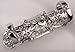YACQ Women's Full Finger Jointed Long Adjustable Ring - Fit Finger Size 7 to 9 - Knuckle Armor Ring - 2-1/2 Inch Long - Halloween Party Costume Accessories Jewelry Gifts (Silver)