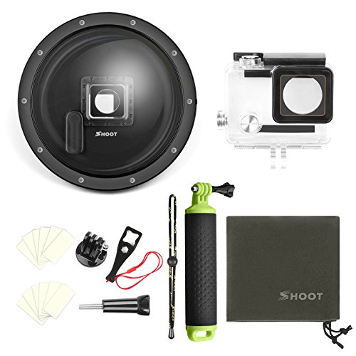 SHOOT Underwater Dome Port Housing for GoPro Hero 4/Hero 3+ Black Camera Diving Transparent Lens 6'' Dome Photography with Waterproof Case Accessories - Thumbnail 3