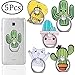 Outee 5 Pcs Cell Phone Ring Holder Cute Cartoon Finger Ring Grip 360 Swivel for Smartphones Tablets
