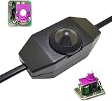 Jiuxuerim Inline Rotary Dimmer Switch Trailing Edge 220V-240V Black Plastic view 4