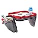 Unisex Kids and Toddler Snack and Play Travel Tray,Portable Organizer Lap Seat Children's Activity Tray With Cup Holder, Mesh Side Pockets With Zipper, Safety Strap n Snack Holder, by Babys Ahead