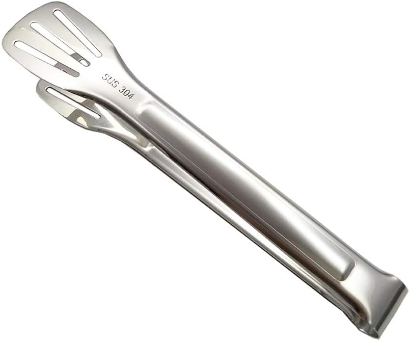 Premium Kitchen Tongs Steel 9.2 Inch 304 Stainless Stee,For Grilling,Sandwich,Pastry,Salads,Toast Bread,Serving Cooking Tongs and Frying (Medium Size)