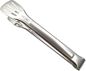 Premium Kitchen Tongs Steel 9.2 Inch 304 Stainless Stee,For Grilling,Sandwich,Pastry,Salads,Toast Bread,Serving Cooking Tongs and Frying (Medium Size)