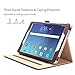 ProCase Samsung Galaxy Tab A 9.7 Case - Standing Cover Folio Case for 2015 Galaxy Tab A Tablet (9.7 inch, SM-T550 P550), with Multiple Viewing Angles, auto Sleep/Wake, Document Card Pocket (Brown)