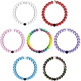Mud Silicone Beaded Bracelet Medium 7PCS